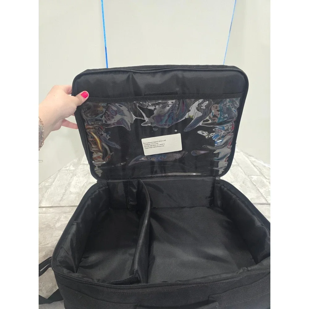 Padded Adjustable Laptop Carrying Bag Celle Brite Briefcase Black Soft‎ Handle